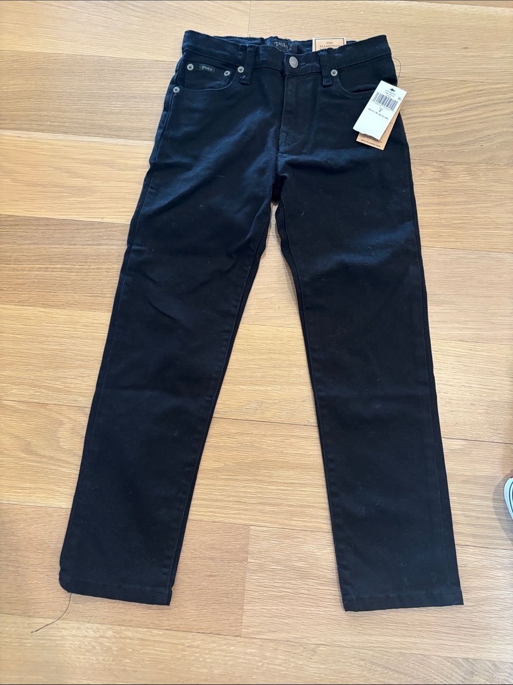 Polo Black Straight-Leg Jeans NWT boys size 7